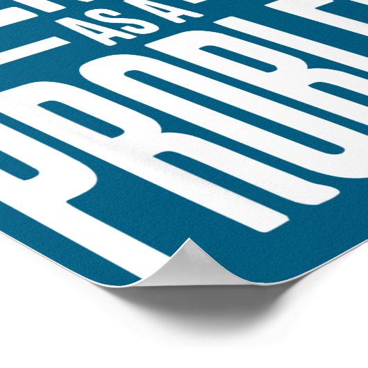 I Identify As A Problem Funny Sarcastic Saying Hum Poster (Hoek)