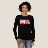 I Identify as a Problem Statement Sassy Rebellious Tri-Blend Shirt (Voorkant)
