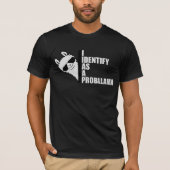 I Identify As A Probllama Cool Llama Problem Quote T-shirt (Voorkant)