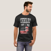 I Identify As A Threat My Pronouns Are Try Me T-shirt (Voorkant volledig)