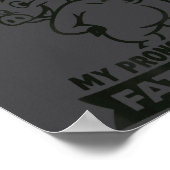 I Identify As Bacon G, Funny Bbq Lover, Foodie Dad Poster (Hoek)