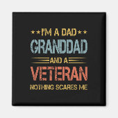 I &# Ik ben een vader opa en veteraan vaders dag  Magneet (Voorkant)