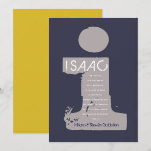 I Initiaal Collectie Bat Bar Mitzvah Uitnodiging