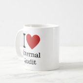I ❤️ Internal Audit voor medewerkers CUSTOM Mokken (Voorkant links)