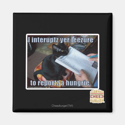 I interupt yer Leezure Magneet (Voorkant)