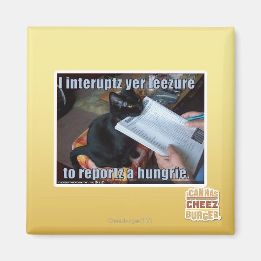I interupt yer Leezure Magneet (Voorkant)