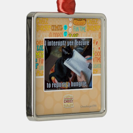 I interupt yer Leezure Metalen Ornament (Rechts)