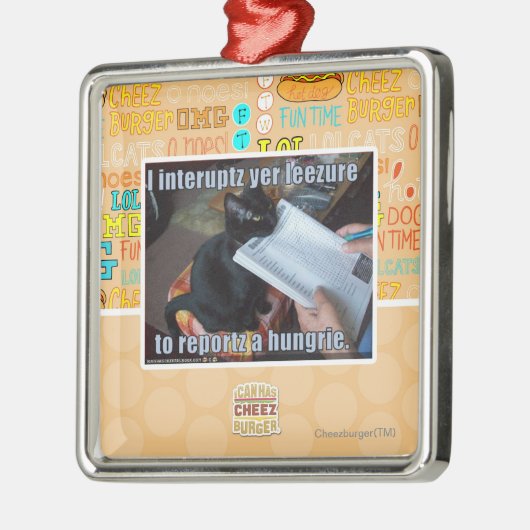 I interupt yer Leezure Metalen Ornament (Links)