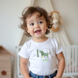 I is voor Iguana: Schattig alfabet leren Tshirt