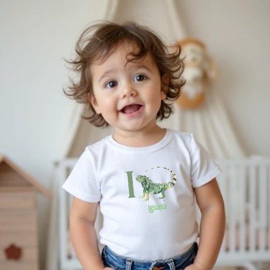 I is voor Iguana: Schattig alfabet leren Tshirt