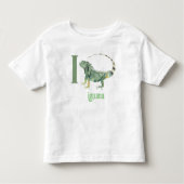 I is voor Iguana: Schattig alfabet leren Tshirt (Voorkant)