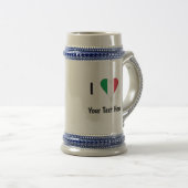 I (Italiaanse vlag) Jouw tekst Bierpul (Voorkant rechts)