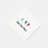 I (Italian Flag Heart Love) Your Text Servet (Hoek)