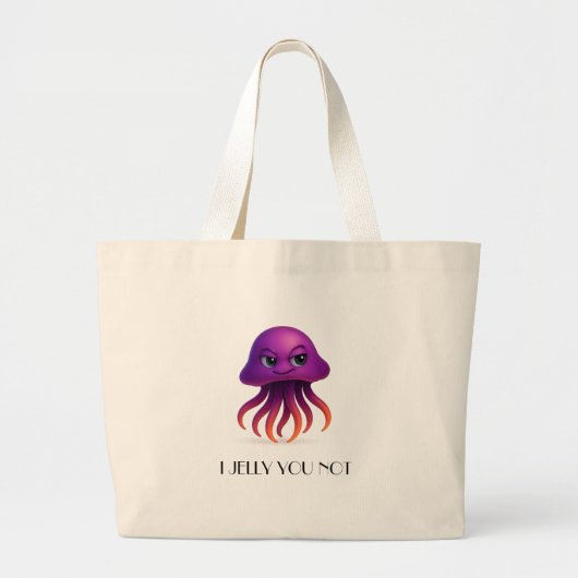 I Jelly You Not beroemd gemaakt door Funny Zee Cre Grote Tote Bag (Voorkant)