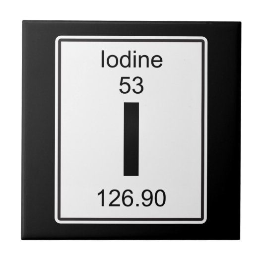 I - Jodium Tegeltje (Voorkant)