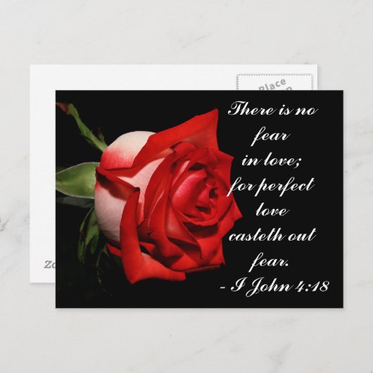 I John 4:18 Briefkaart (Voorkant / Achterkant)
