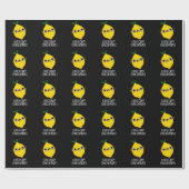 I Juice Can't Concentrate Funny Lemon Pun Dark BG Cadeaupapier (Vlak)