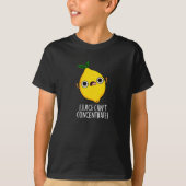 I Juice Can't Concentrate Funny Lemon Pun Dark BG T-shirt (Voorkant)