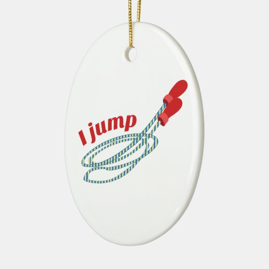 I Jump Keramisch Ornament (Links)