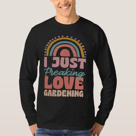 I Just Freaking Love Gardening Bohemian Rainbow Tr T-shirt (Voorkant)