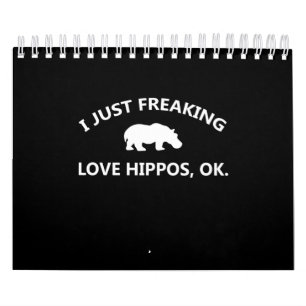 I Just Freaking Love Hippos Gift Kalender