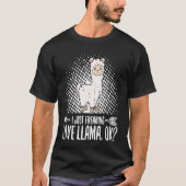 I Just Freaking Love Llama T-shirt (Voorkant)