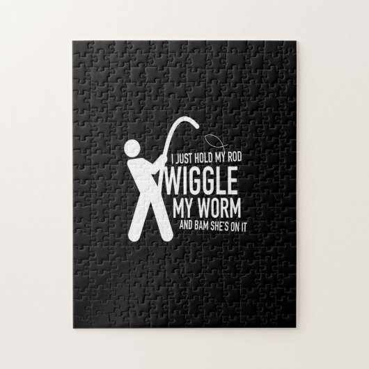 i just hold my rod wiggle my worm and bam she's on legpuzzel (Verticaal)