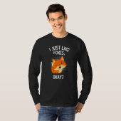 I just like foxes ok Children fox T-shirt (Voorkant volledig)