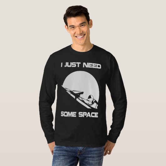 I Just Need Some Space For Astronauts Moon T-shirt (Voorkant volledig)