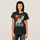 I Just Really Like Alpacas Wiphala Flag Andean Lla T-shirt (Voorkant volledig)