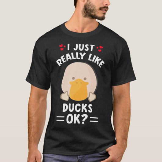I just really like ducks animal bone t-shirt (Voorkant)