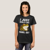 I Just Really Like Frogs  Frog  Tadpole Kids Women T-shirt (Voorkant volledig)