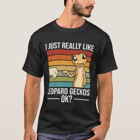 I Just Really Like Leopard Geckos Leopard Gecko T-shirt (Voorkant)