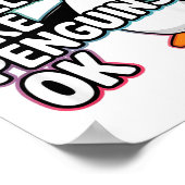 I Just Really Like Penguins Ok Funny Design  Poster (Hoek)