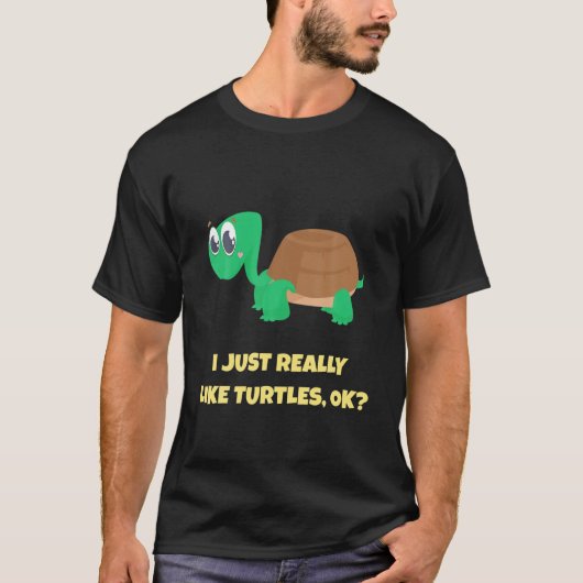 I Just Really Like Turtles, OK Turtle Lover Pajama T-shirt (Voorkant)