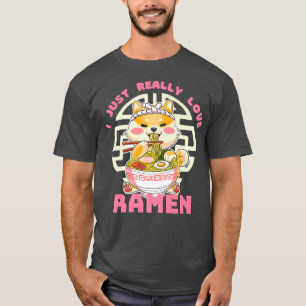 I just Really Love Anime Ramen Corgi Premium  T-shirt