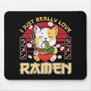 I Just Really Love Ramen Kawaii Anime Cat Ramen Gi Muismat