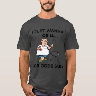 I Just Wanna Grill For Gods Sake Boomer Meme boy T-shirt