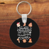 I Just Want To Bake Stuff Watch Christmas Movies C Sleutelhanger (Voorkant)