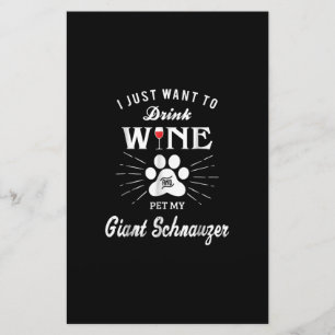 i just want to drink wine and pet my gigantische s briefpapier