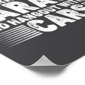 I Just Want To Work In My Garage Funny Cool Car Me Poster (Hoek)