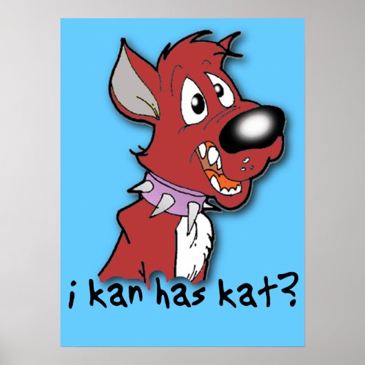 I Kan Has Kat? Grappige Poster ik kan ? hebben (Voorkant)