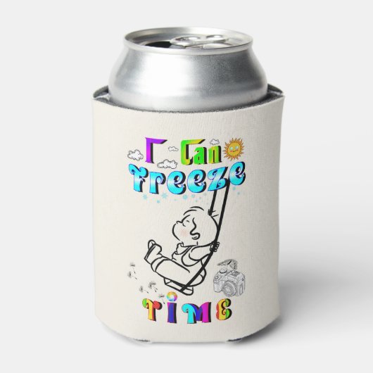I Kan tijd bevriezen Blikjeskoeler (Blikje Voorkant)