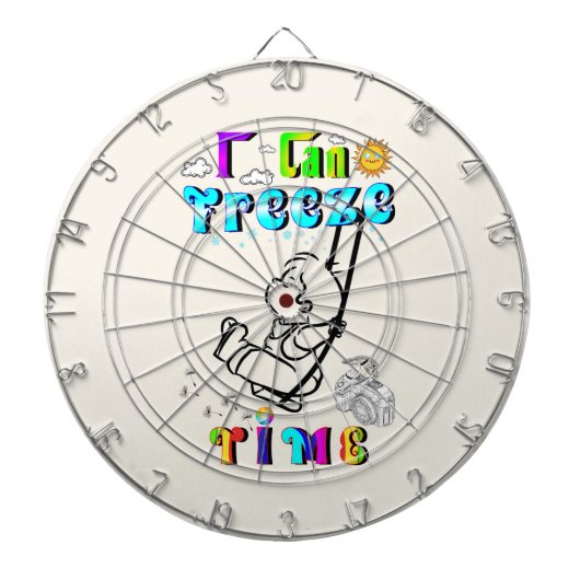 I Kan tijd bevriezen Dartbord (Voorkant)