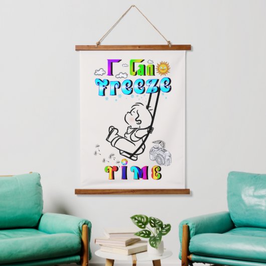 I Kan tijd bevriezen Hangend Wandkleed (Woonkamer)
