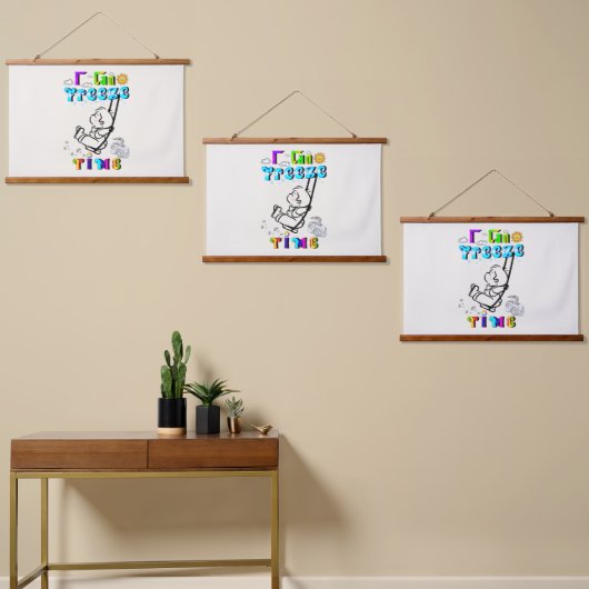 I Kan tijd bevriezen Hangend Wandkleed (Asymmetrisch)