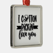 ***I KATOENPICKIN' VAN U** METALEN ORNAMENT (Rechts)