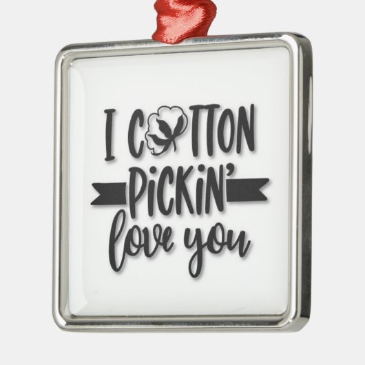 ***I KATOENPICKIN' VAN U** METALEN ORNAMENT (Links)