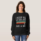 I Keep All My Dad Jokes In A Dad A Base Dad Jokes Trui (Voorkant volledig)