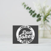 I Keep All My Dad Jokes In A Dad A Base Dad Jokes Visitekaartje (Staand voorkant)